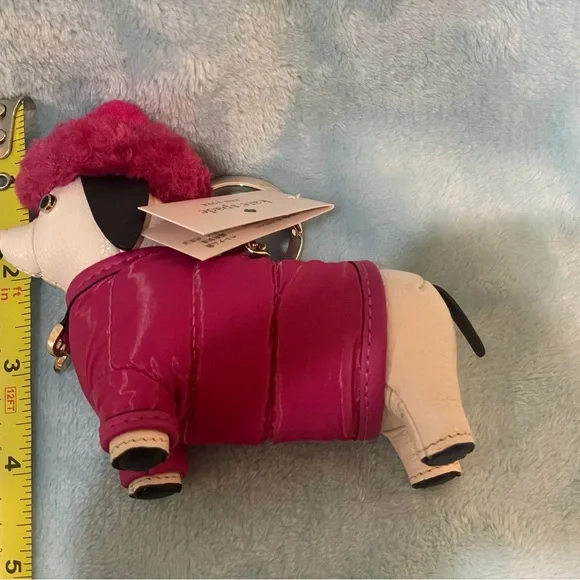 KATE SPADE CLAUDE DACHSHUND KEYCHAIN BAG CHARM KEY FOB COLLECTIBLE NWT Novelty - Picture 8 of 15